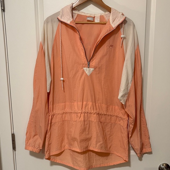 Nike Coral and White Hooded Jacket - Picture 1 of 4